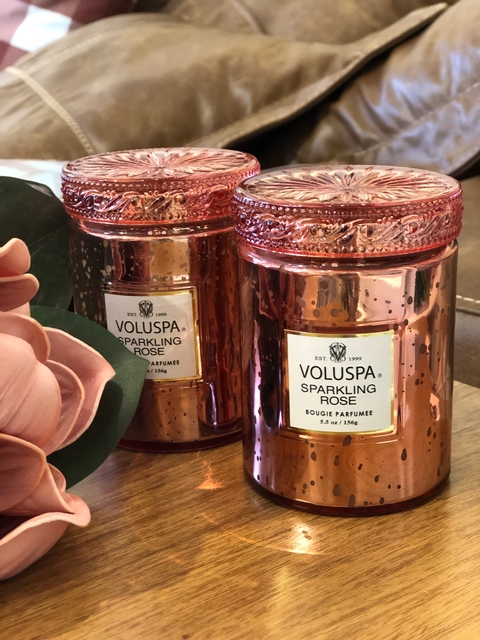 Mini vela pote vidro 50h Sparkling Rose - comprar online