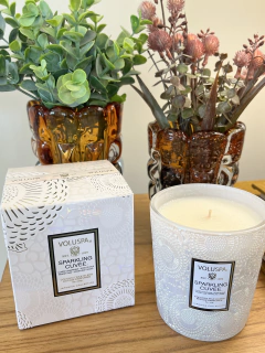 Vela copo vidro classico 60h Sparkling Cuvée - comprar online