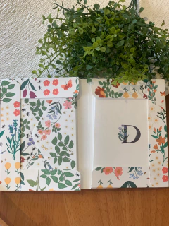 Imagem do Cartões inicial floral