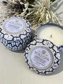 Mini vela lata 25h Gardenia Colonia - comprar online