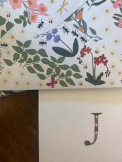 Imagem do Cartões inicial floral