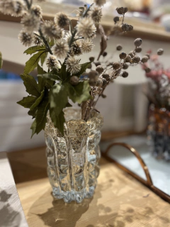 Vaso murano transparente 10x15