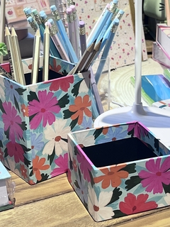 Porta lápis e clips Brigitti/Floralzão