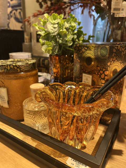 Vaso trouxinha âmbar