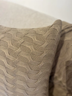 Almofada tricô avelã - comprar online