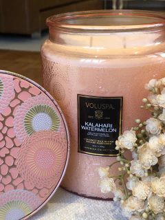 Vela pote vidro 140h Kalahari Watermelon - comprar online