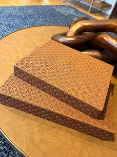 Caixa livro treliça caramelo P - comprar online