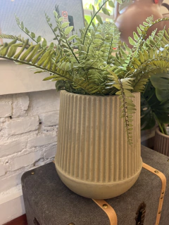 Vaso plástico Fugi 30cm verde