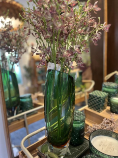 Vaso murano alto verde