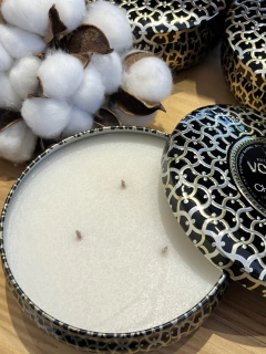 Vela lata 3 pavios 60H Crisp Champagne - comprar online