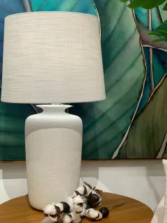 Abajur textura linho