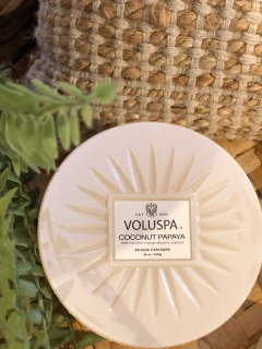 Vela pote vidro 150h Coconut Papaya - Studio54decora