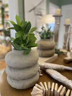 Vaso ceramica bege G