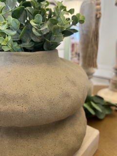 Vaso ceramica bege P - comprar online