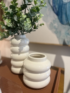 Vaso branco gomos - comprar online