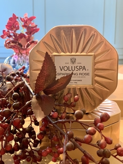 Vela lata octogonal 3 pavios 50h Sparkling Rose