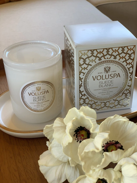 Vela copo 60h Suede Blanc - comprar online