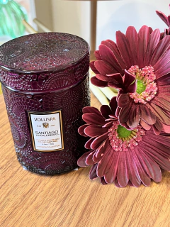 Mini vela pote vidro 50h Santiago Huckleberry