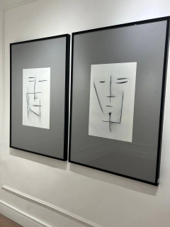 Quadro rosto E na internet