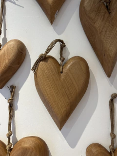 Coração de madeira 29x39
