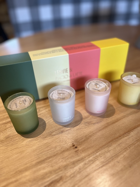 Kit 4 mini velas Bacio di Latte