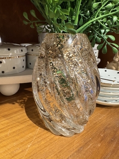 Vaso murano torcido transparente na internet