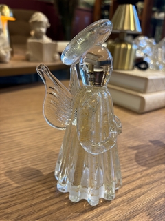 Anjo em murano transparente e dourado P - Studio54decora
