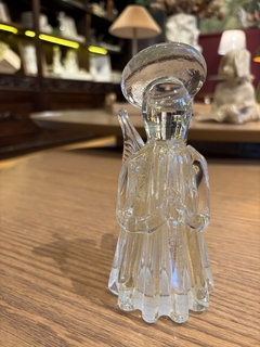 Anjo em murano transparente e dourado P - loja online