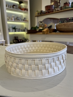 Centro de mesa trancê branco G - comprar online