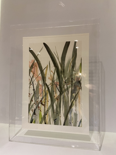 Quadro flores verdes