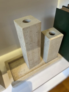 Vaso travertino solitario G - comprar online