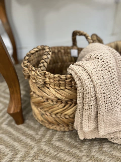 Cesto em fibra natural P