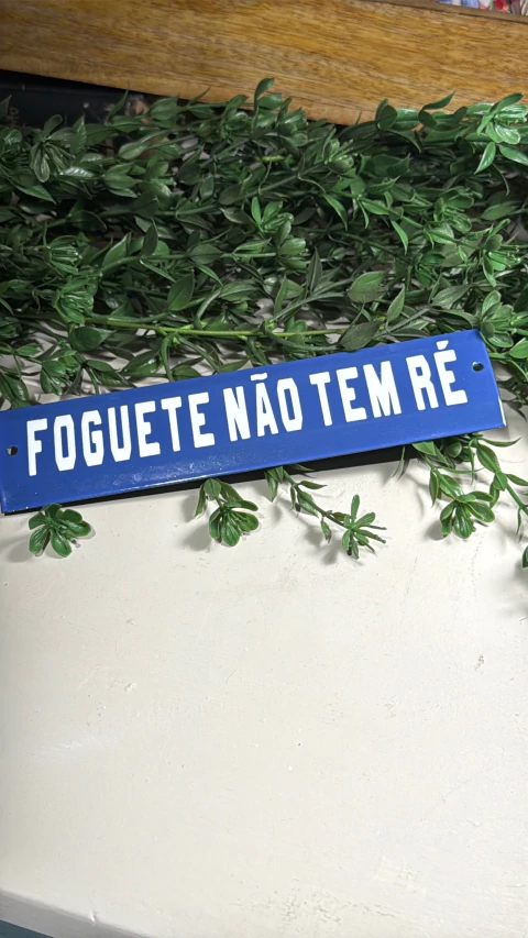 Plaquinha Foguete não tem ré - comprar online