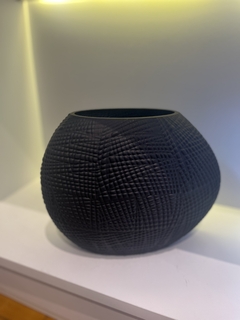 Vaso vidro preto M - comprar online