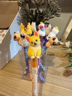 Caneta Focinhos gatinho amarelo - comprar online