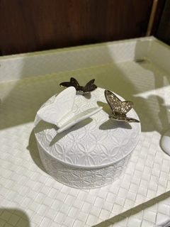 Caixa decorativa porcelana borboleta na internet