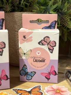 Adesivo na Caixinha Aquarela de Borboletas - comprar online