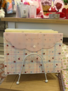 Pasta moranguinhos aba rosa - comprar online