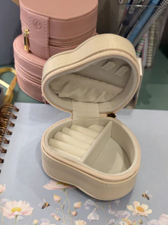 Mini porta joias coração P Off White - Studio54decora