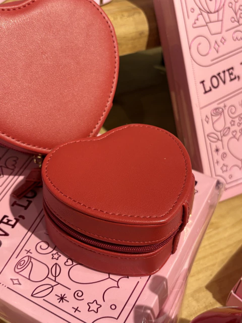 Mini porta joias coração P Vermelho - comprar online