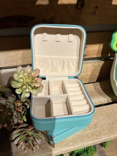 Mini porta joias quadrado courino | verde - comprar online