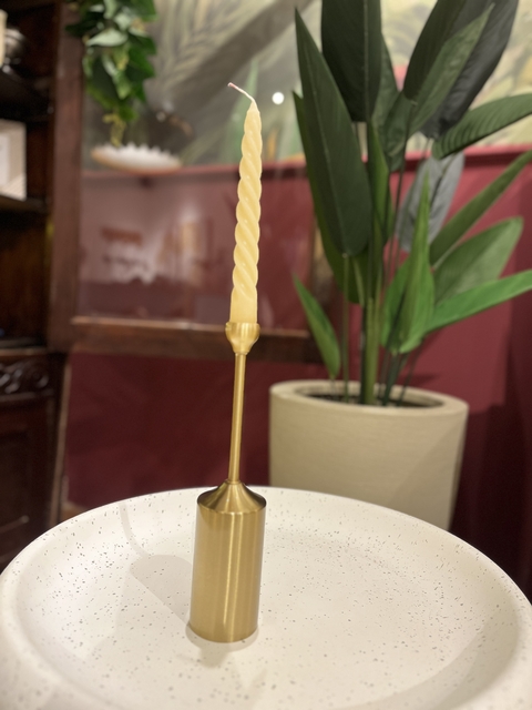 Castiçal Dourado 3 - comprar online