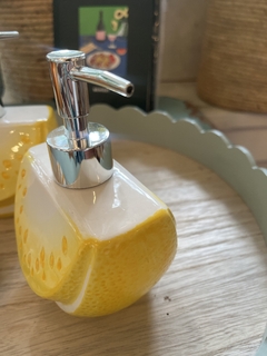 Porta sabonete liquido limão na internet