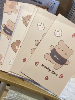 Caderno Honey Bear creme na internet
