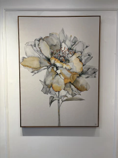 Quadro Fiore Delicato Grigio 1 - comprar online