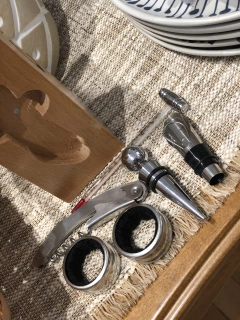 Kit utensílios vinho - Studio54decora