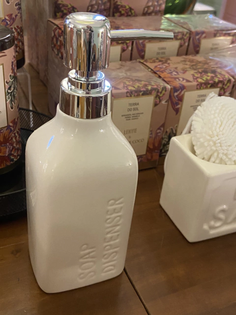 Porta sabonete líquido Off White