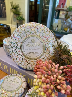 Vela lata 3 pavios 60H Wild Flowers