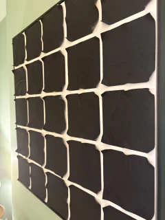 Quadro aplicações preto - Studio54decora