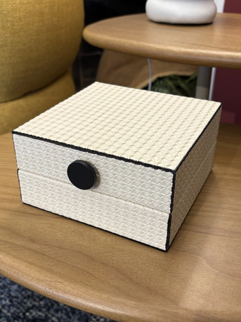 Caixa tweed bicolor P - comprar online